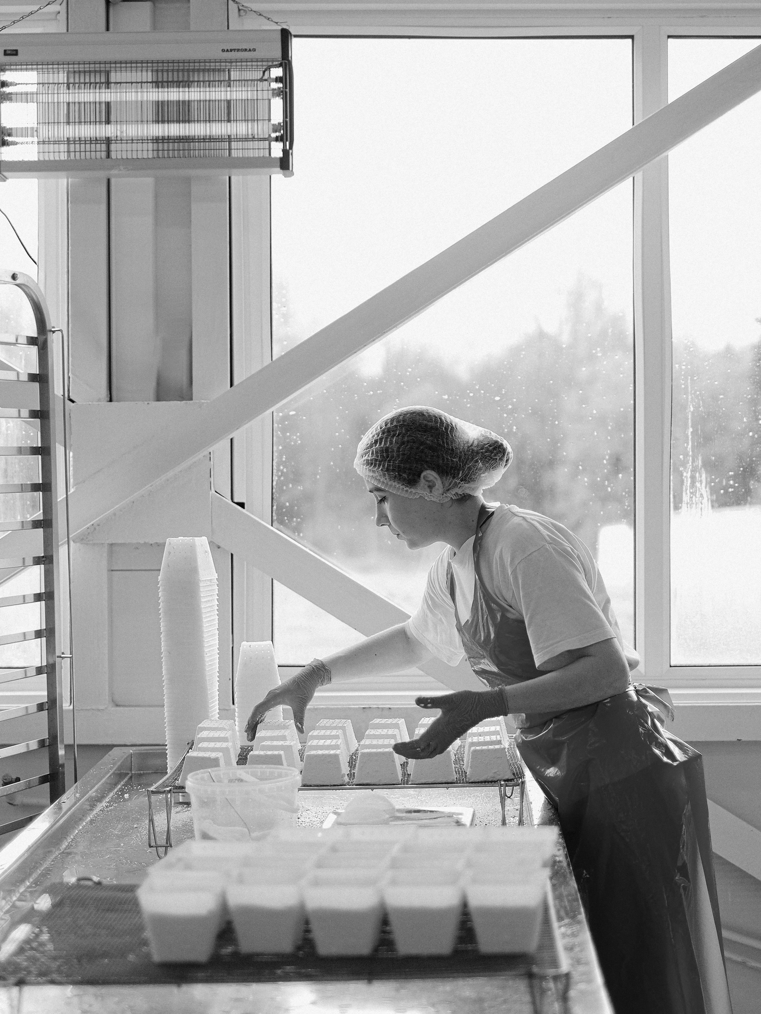 Girl cooking using a recipe