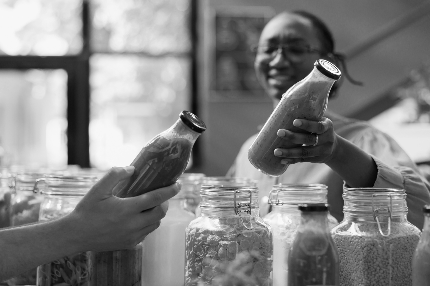 Girl showing us a product usgin Kyemera